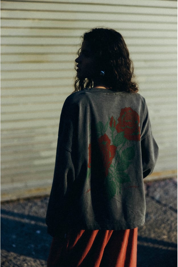 Waves & Roses LS - Pacific Mist