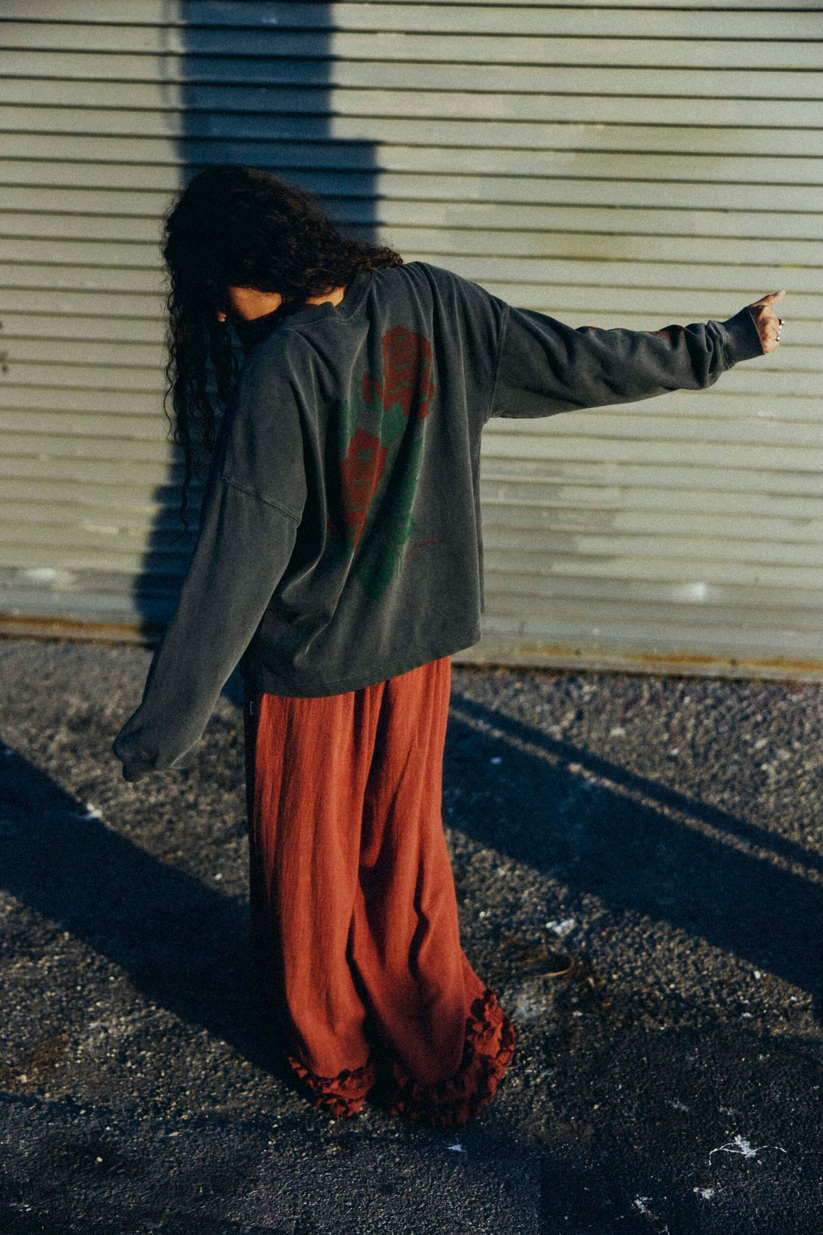 Waves & Roses LS - Pacific Mist