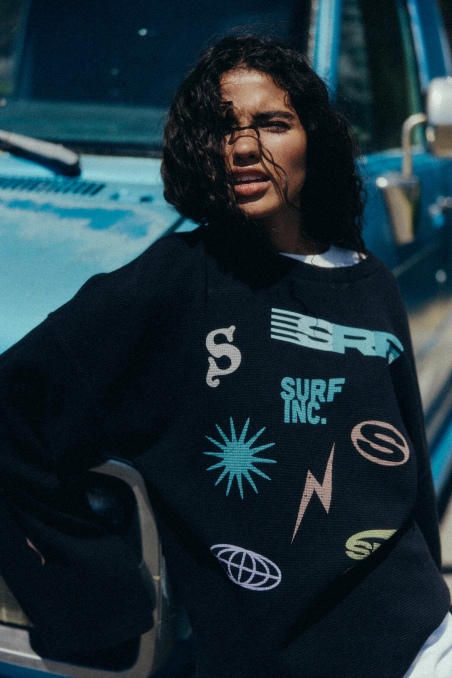 Wide Waffle Longsleeve - Space Black Wide Waffle Longsleeve - Space Black