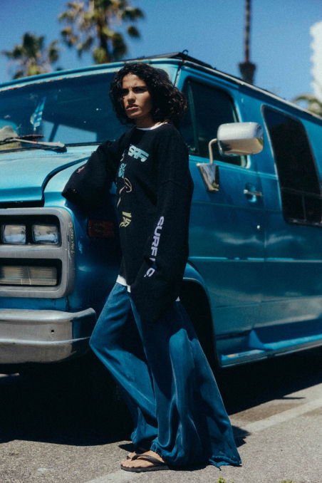 Wide Waffle Longsleeve - Space Black Wide Waffle Longsleeve - Space Black