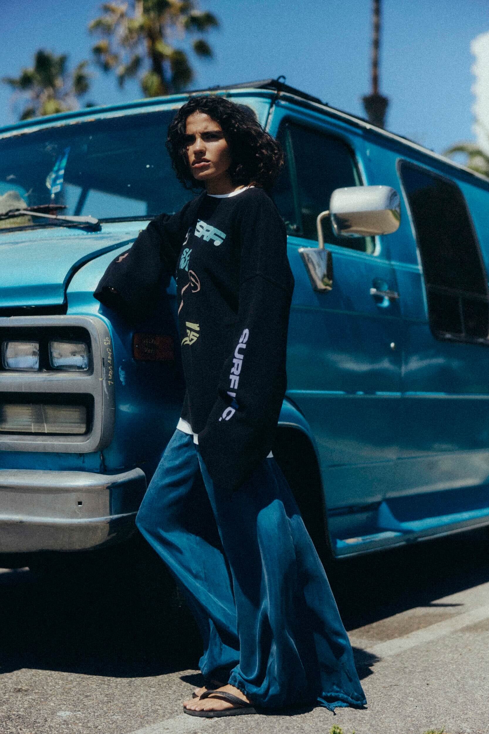 Wide Waffle Longsleeve - Space Black