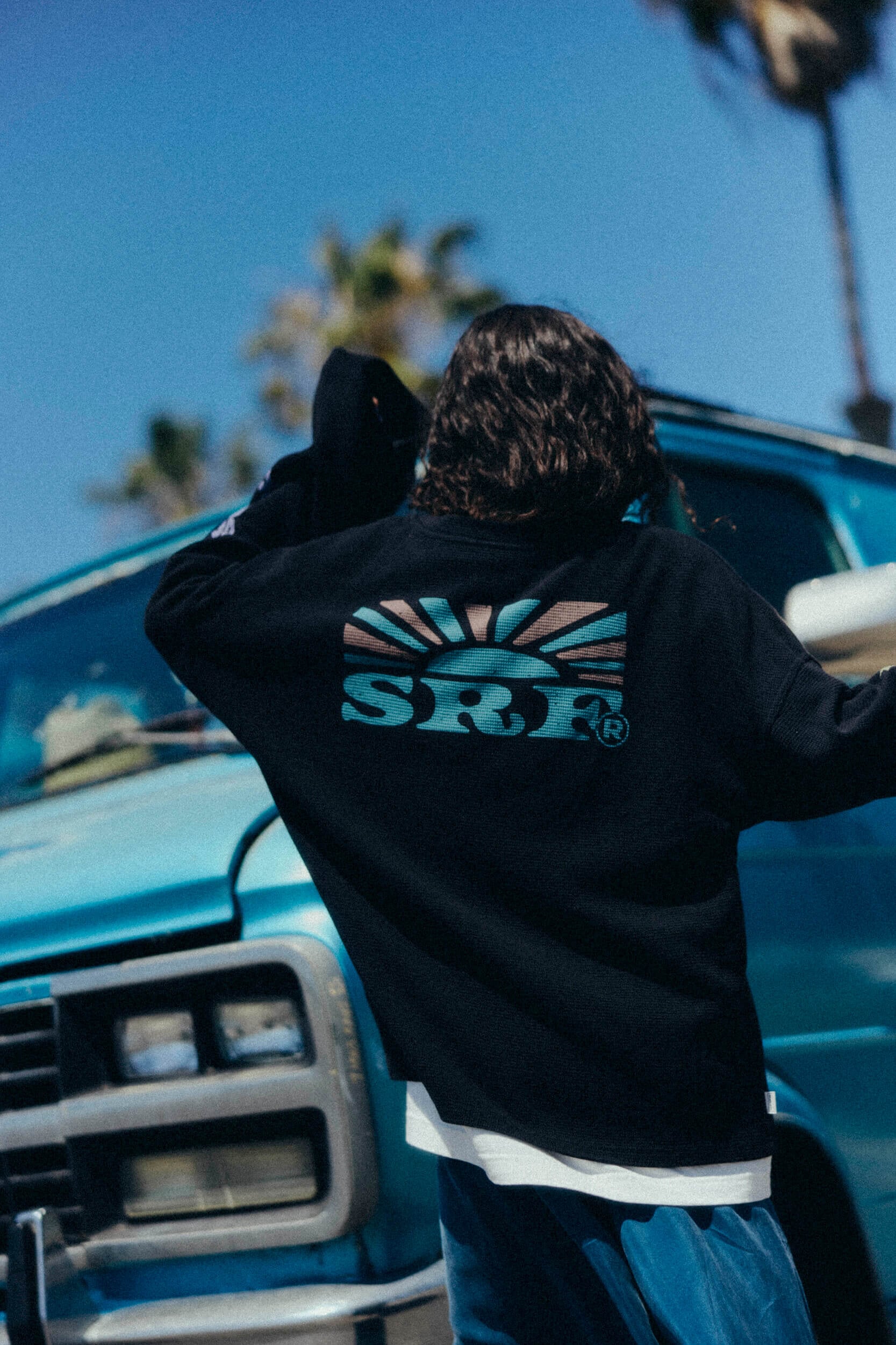 Wide Waffle Longsleeve - Space Black