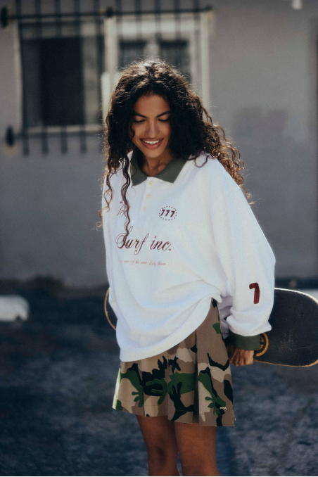 Baseball Polo - Paper White Baseball Polo - Paper White