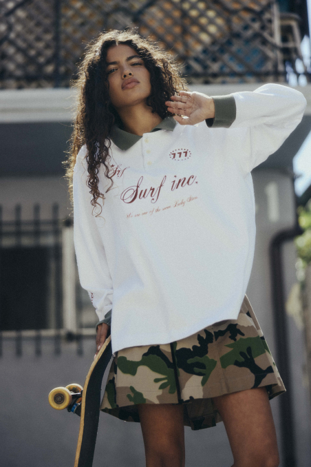 Baseball Polo - Paper White Baseball Polo - Paper White