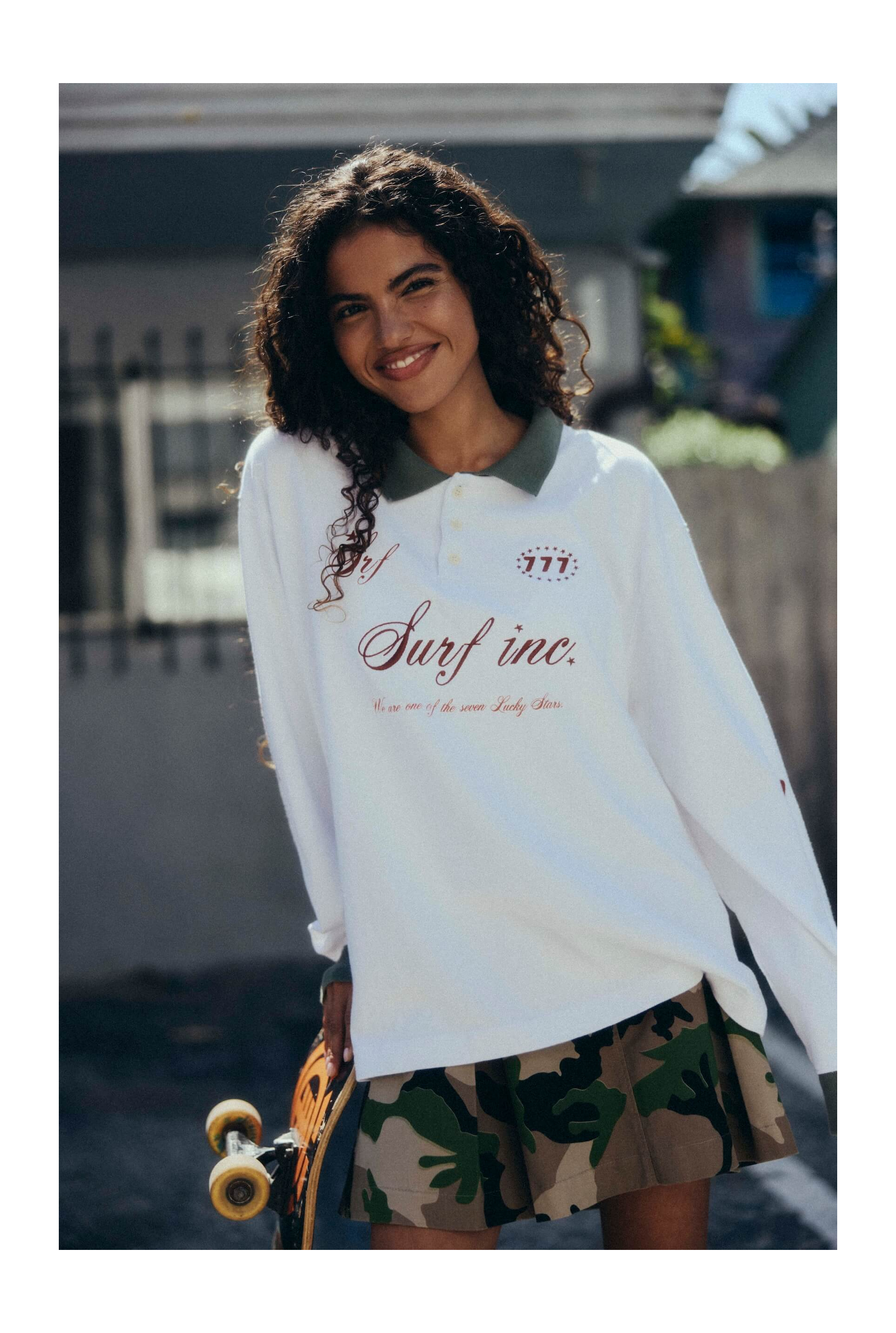 Baseball Polo - Paper White | Surf Inc.