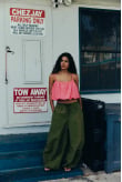 Parachute Bauble Top - Deep Pink