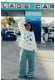 Checkered Soft Loose Pants - White Sage