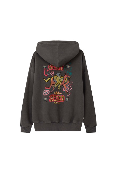 Stay Weird Hoodie - Stone Grey Stay Weird Hoodie - Stone Grey