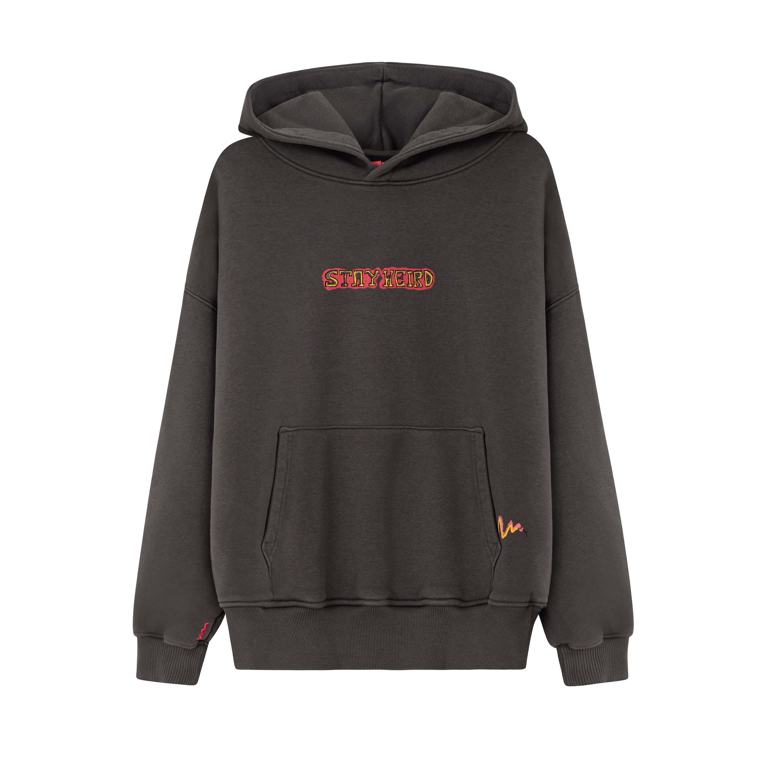 Stay Weird Hoodie - Stone Grey Stay Weird Hoodie - Stone Grey