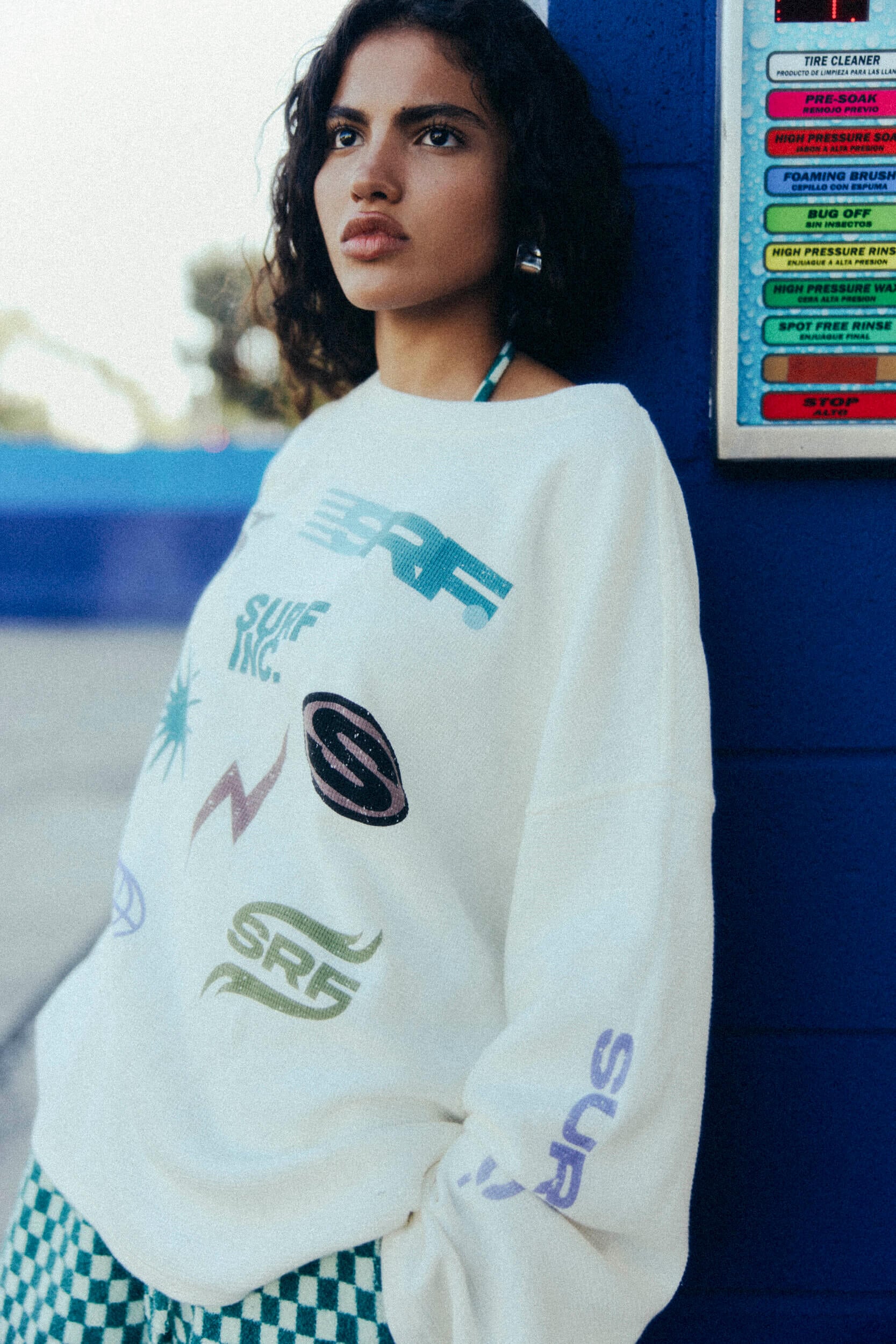 Wide Waffle Longsleeve - Vintage White