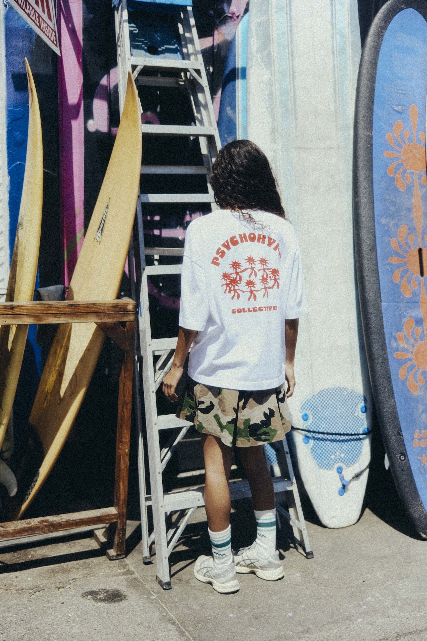 Striped Soft Socks - Paper White