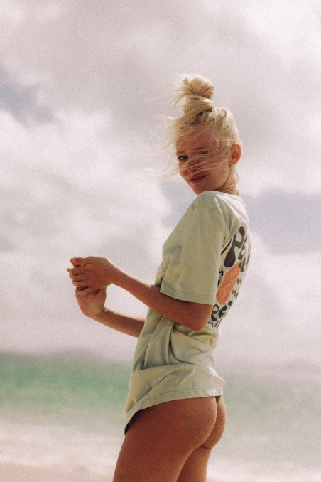 Peachy Surfin Tee - Orbit Mint Peachy Surfin Tee - Orbit Mint