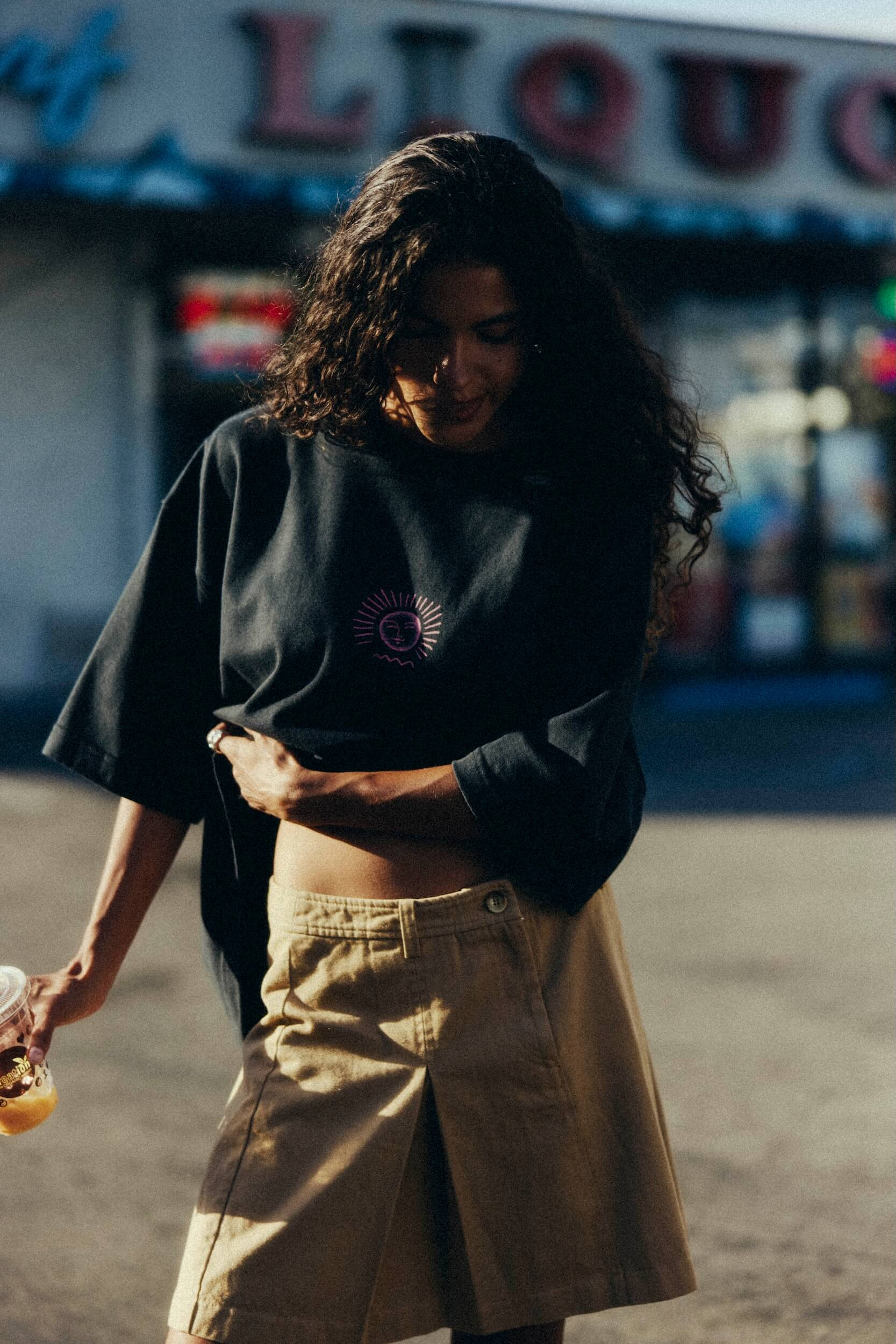 Urban Mini Skirt - Cookie