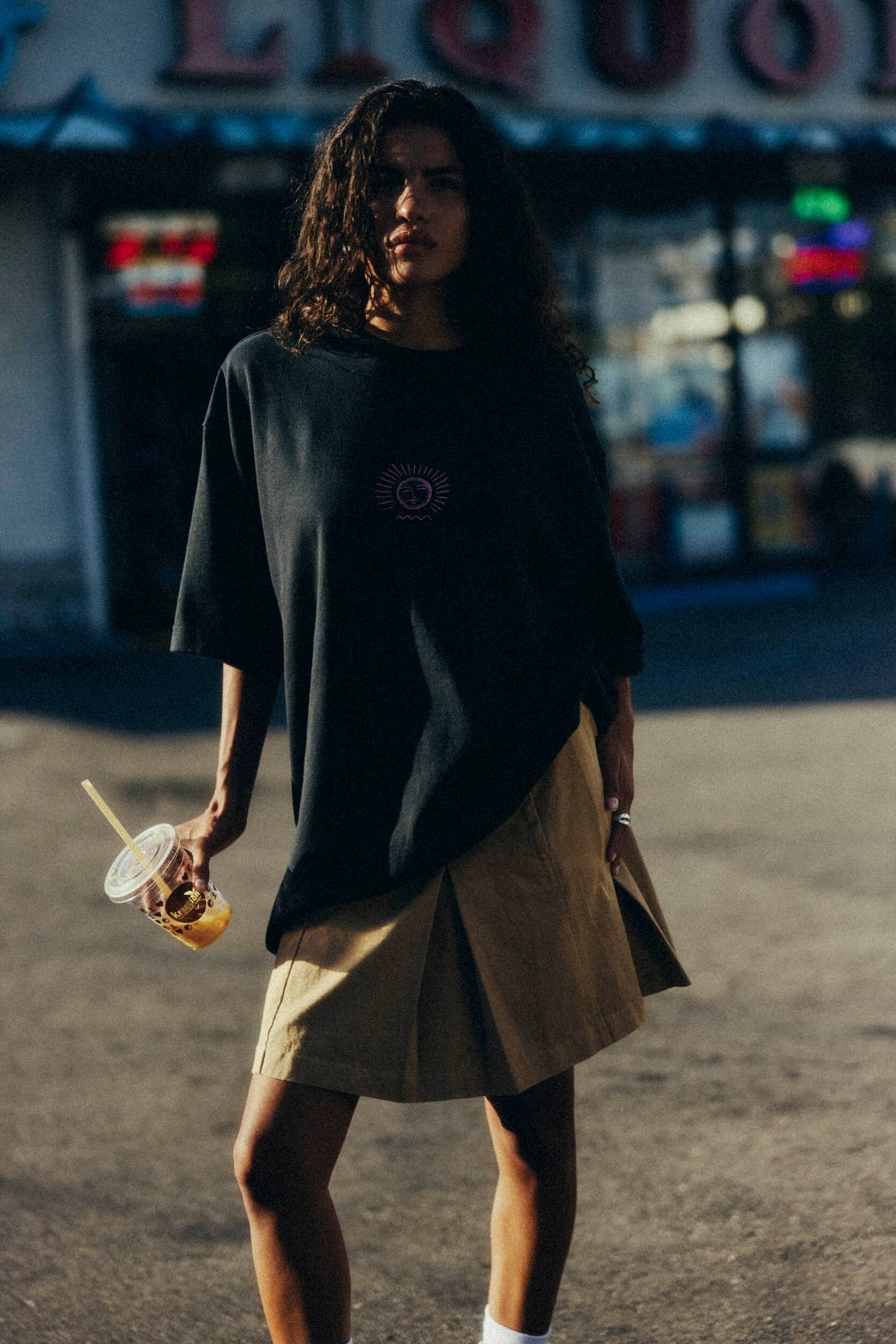 Urban Mini Skirt - Cookie