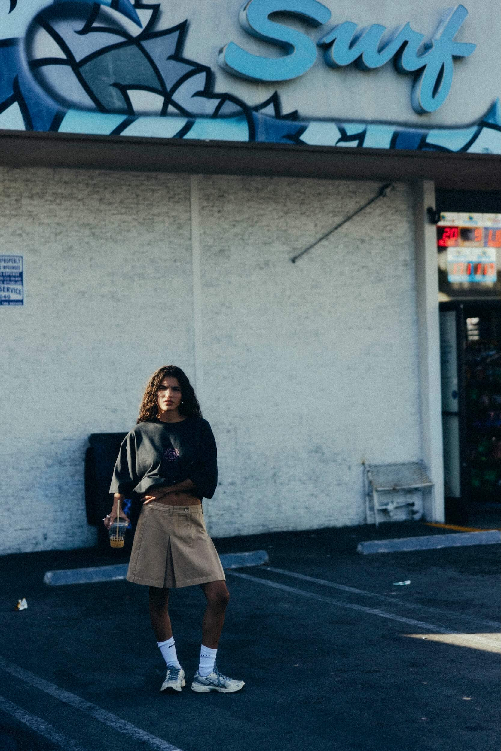 Urban Mini Skirt - Cookie