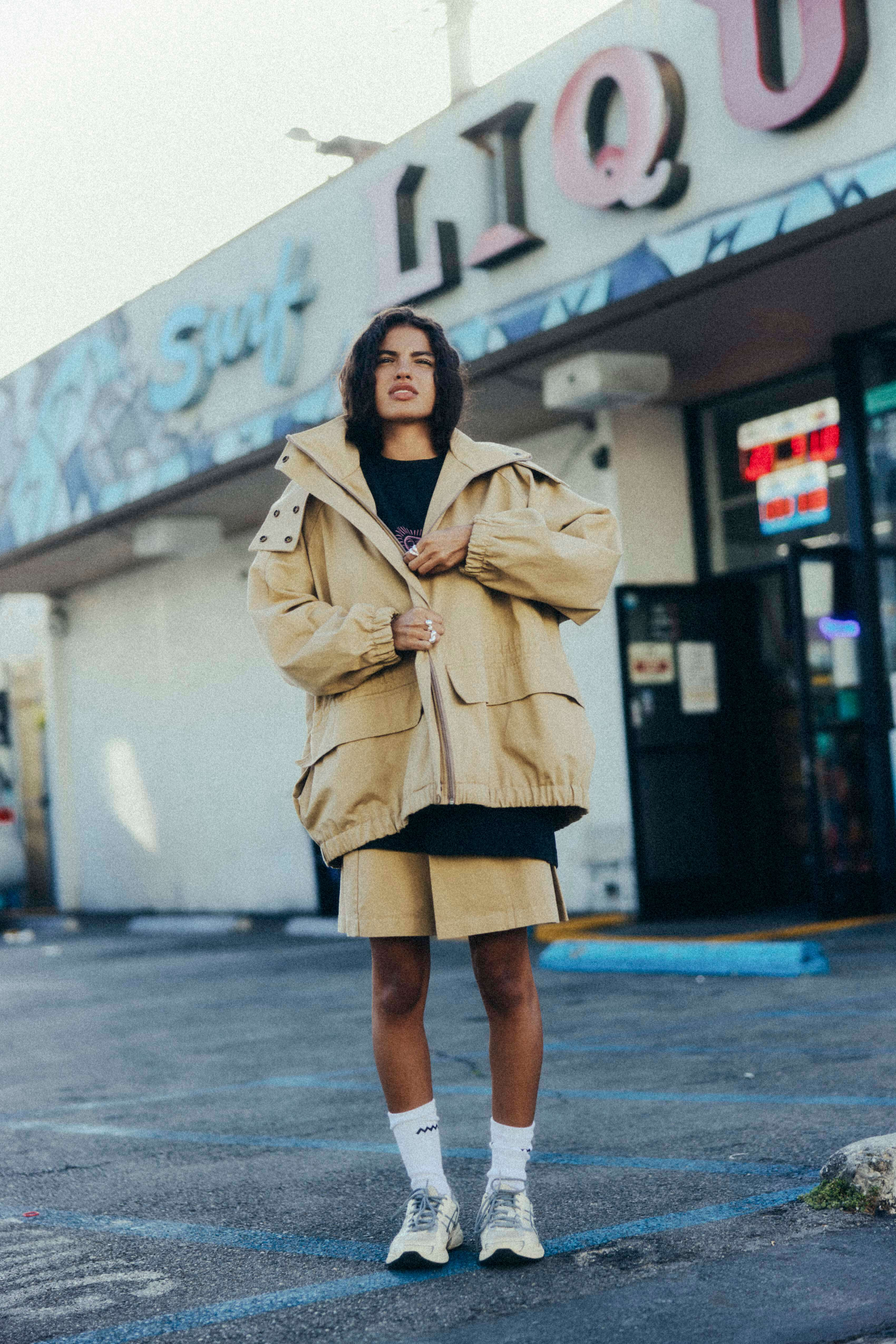 Urban Mini Skirt - Cookie