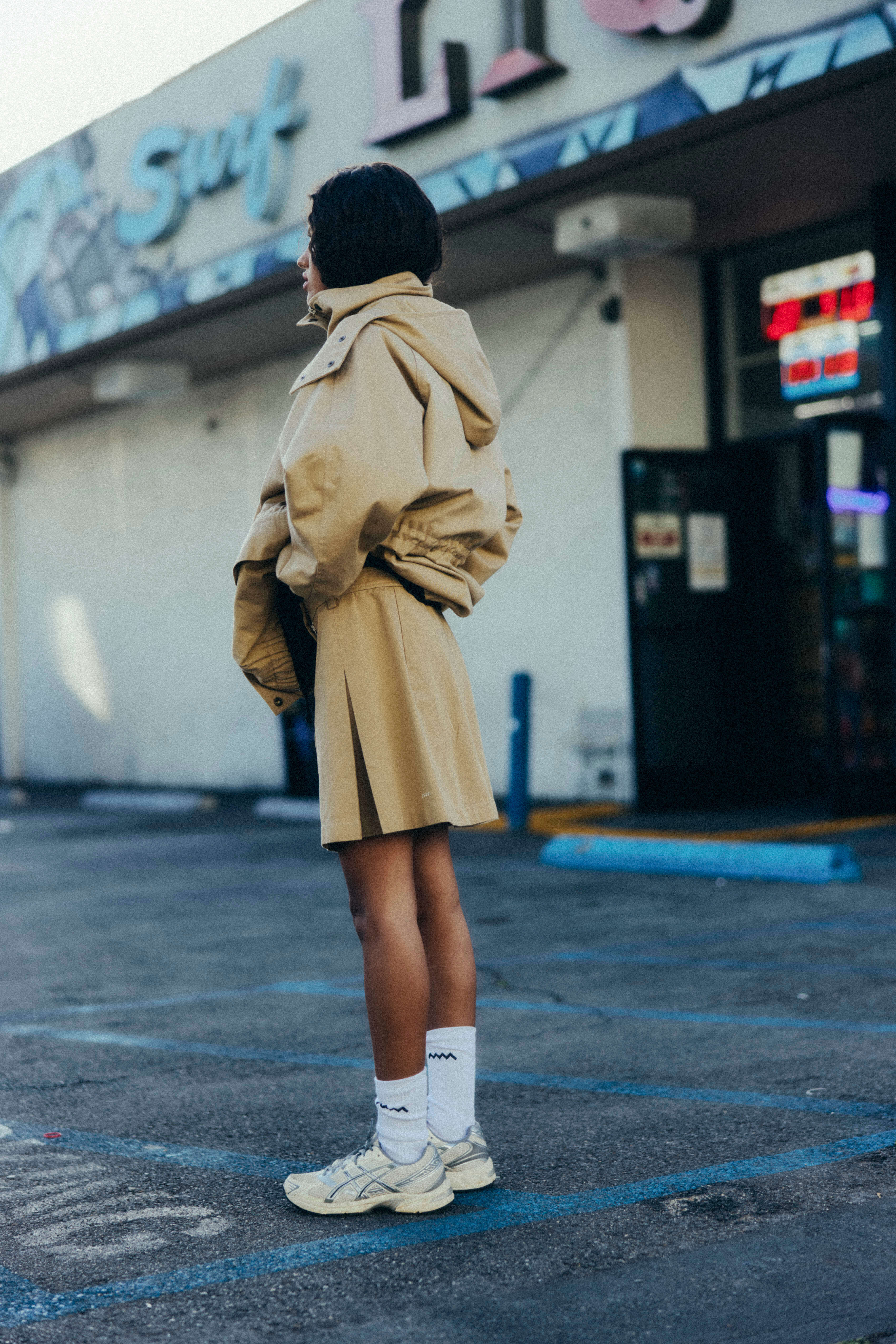 Urban Mini Skirt - Cookie