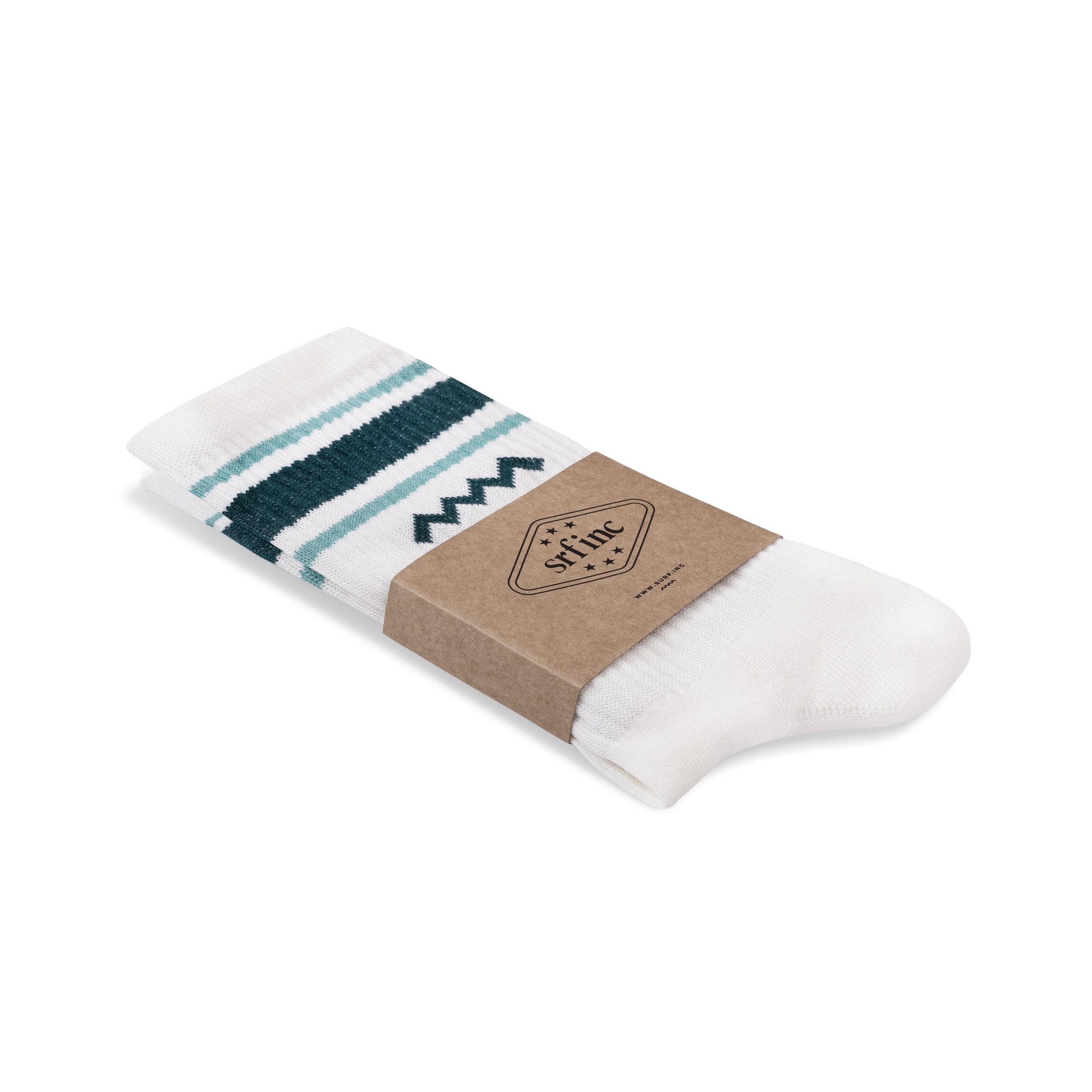 Striped Soft Socks - Paper White