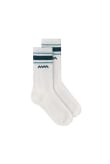 Striped Soft Socks - Paper White