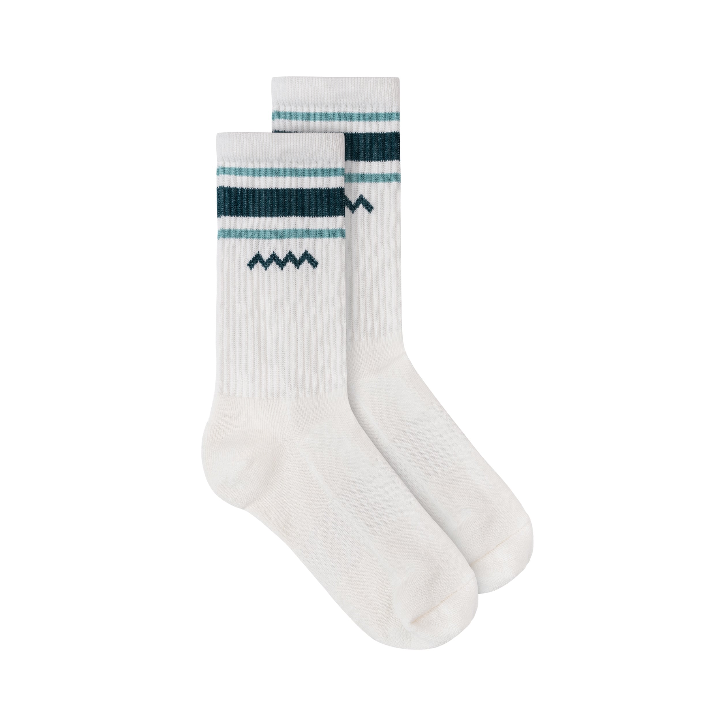 Striped Soft Socks - Paper White