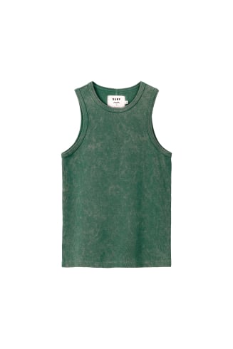 Stonewashed Classic Top - Bottle Green
