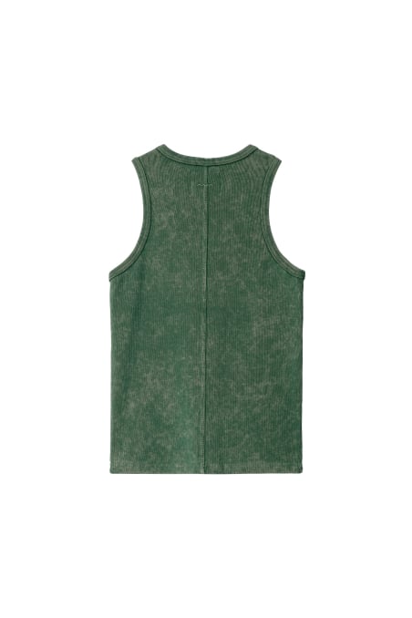 Stonewashed Classic Top - Bottle Green Stonewashed Classic Top - Bottle Green