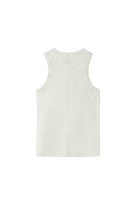 Stonewashed Rib Top - Light Pistachio Stonewashed Rib Top - Light Pistachio