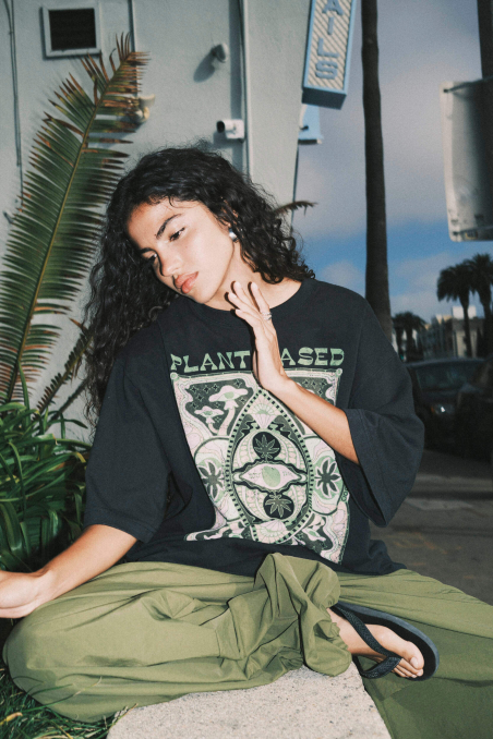 Plant Vision Tee - Acid Black Plant Vision Tee - Acid Black