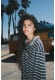 Striped Rugby Polo - Navy Blue