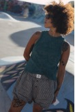 Stonewashed Classic Top - Bottle Green Stonewashed Classic Top - Bottle Green