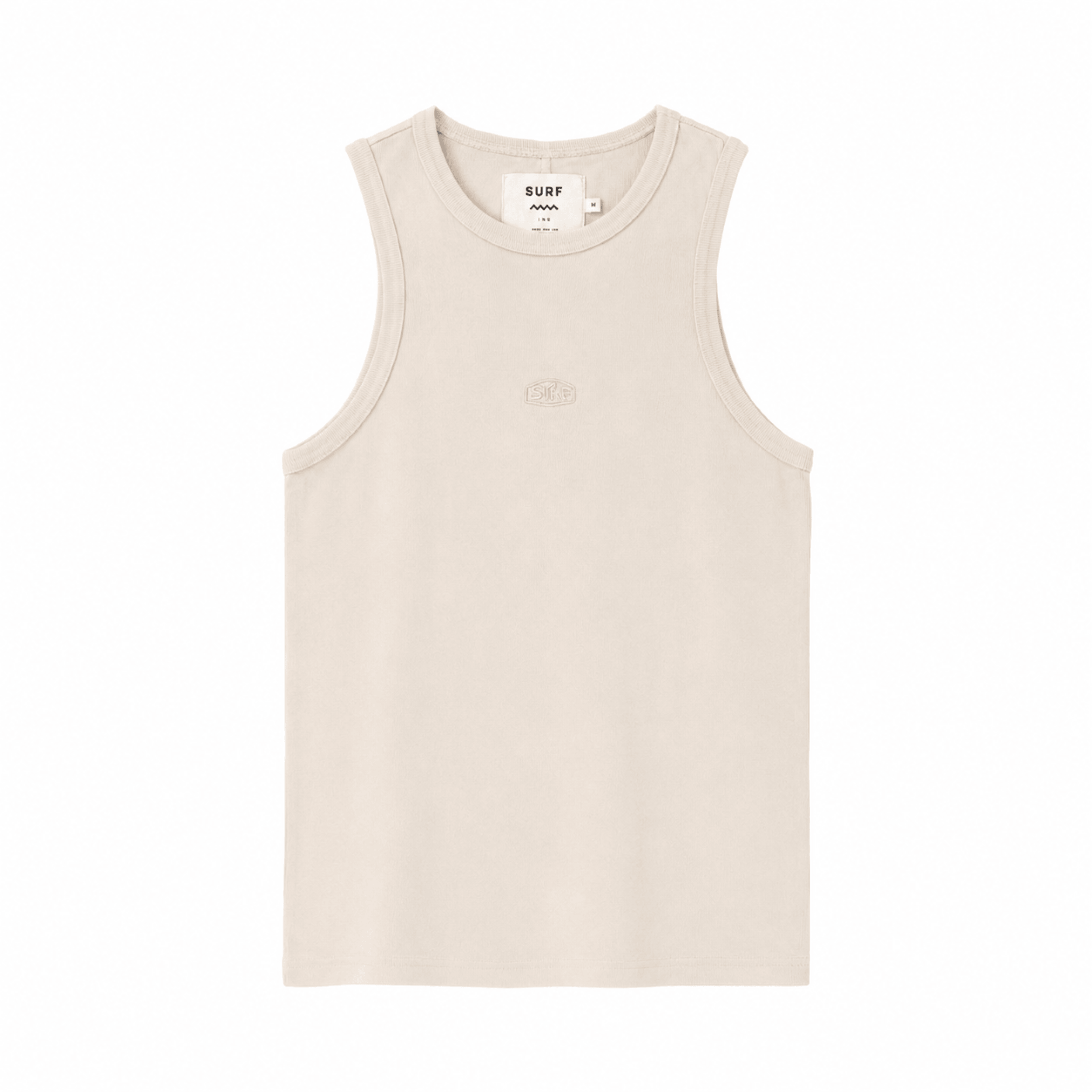 Stonewashed Rib Top - Super Natural Stonewashed Rib Top - Super Natural