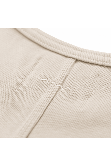 Stonewashed Rib Top - Super Natural Stonewashed Rib Top - Super Natural