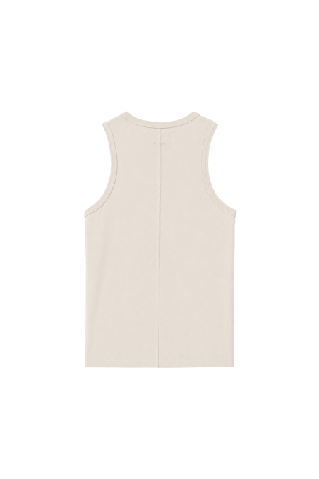 Stonewashed Rib Top - Super Natural Stonewashed Rib Top - Super Natural
