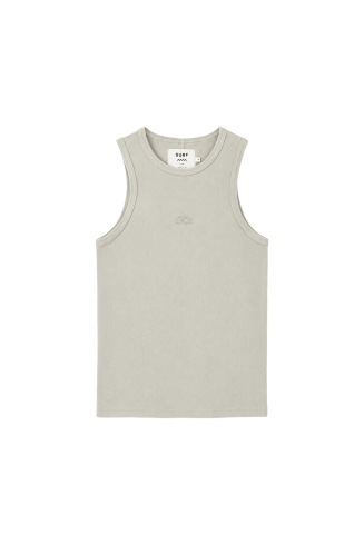 Stonewashed Rib Top - Light Pistachio