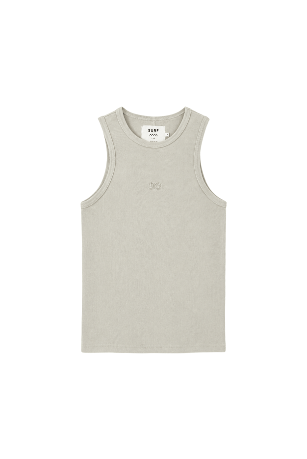 Stonewashed Rib Top - Light Pistachio Stonewashed Rib Top - Light Pistachio
