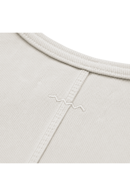Stonewashed Rib Top - Dirty White Stonewashed Rib Top - Dirty White
