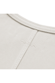Stonewashed Rib Top - Dirty White Stonewashed Rib Top - Dirty White
