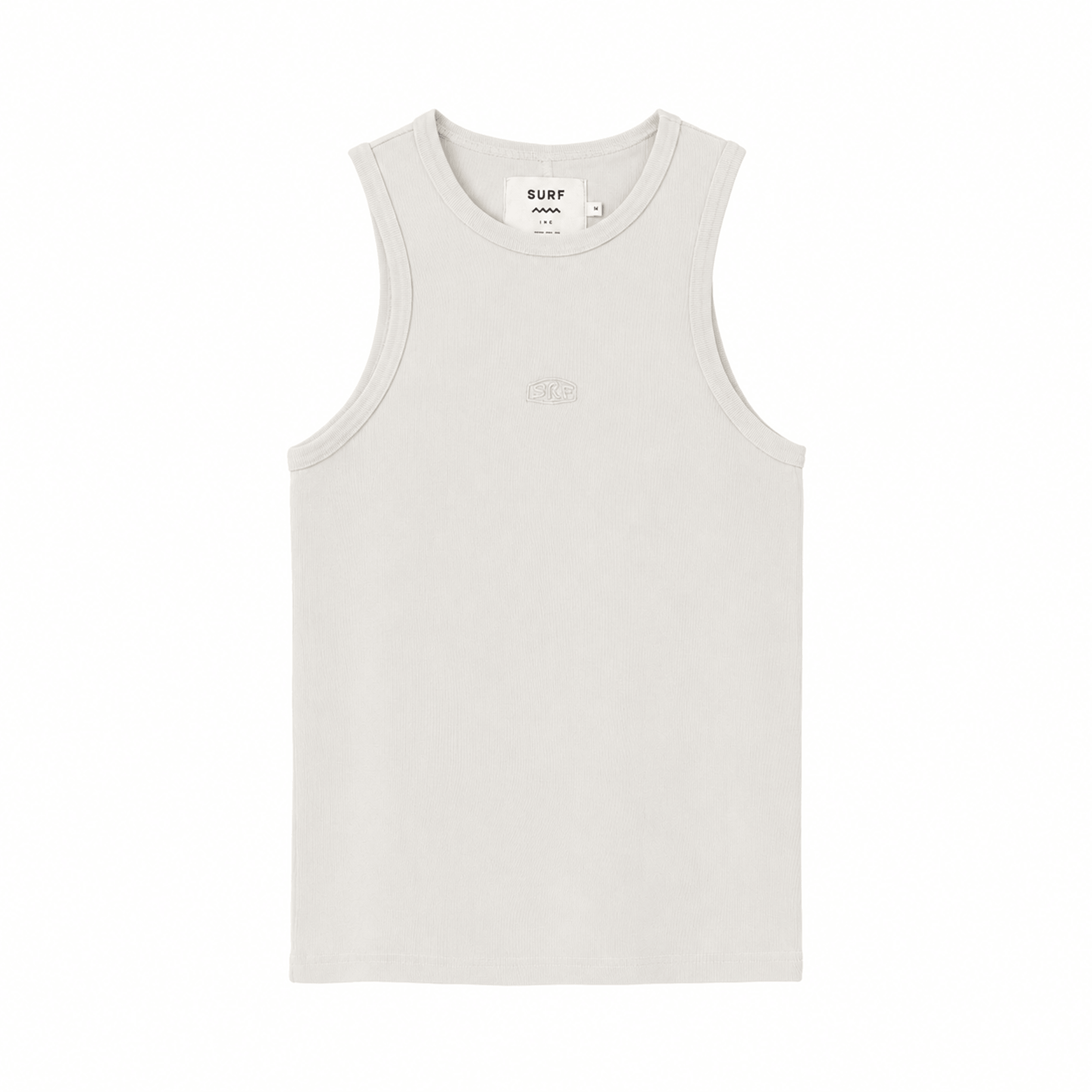 Stonewashed Rib Top - Dirty White Stonewashed Rib Top - Dirty White
