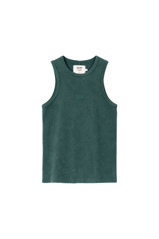 Stonewashed Classic Top - Bottle Green