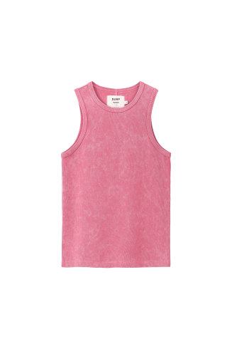 Stonewashed Classic Top - Deep Pink