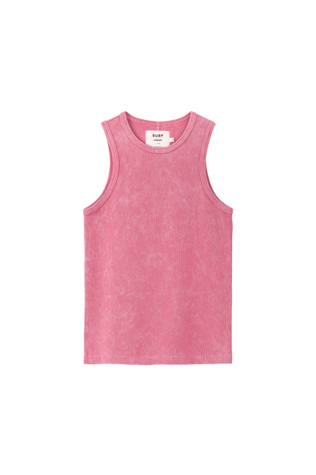 Stonewashed Classic Top - Deep Pink - Tops Stonewashed Classic Top - Deep Pink - Tops