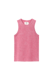 Stonewashed Classic Top - Deep Pink