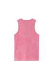 Stonewashed Classic Top - Deep Pink