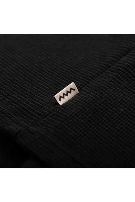 Wide Waffle Longsleeve - Space Black Wide Waffle Longsleeve - Space Black
