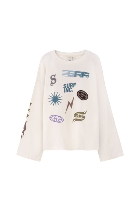 Wide Waffle Longsleeve - Vintage White Wide Waffle Longsleeve - Vintage White