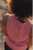 Stonewashed Classic Top - Deep Pink Stonewashed Classic Top - Deep Pink