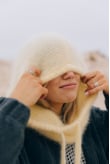 Wool Fluffy Balaclava - Yellow Wool Fluffy Balaclava - Yellow