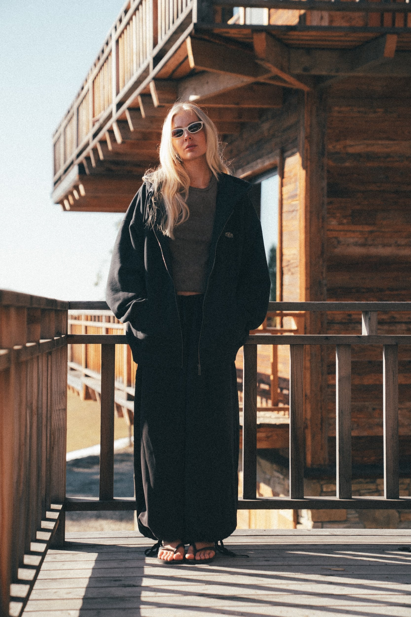 SRF Core Zip Hoodie - Acid Black