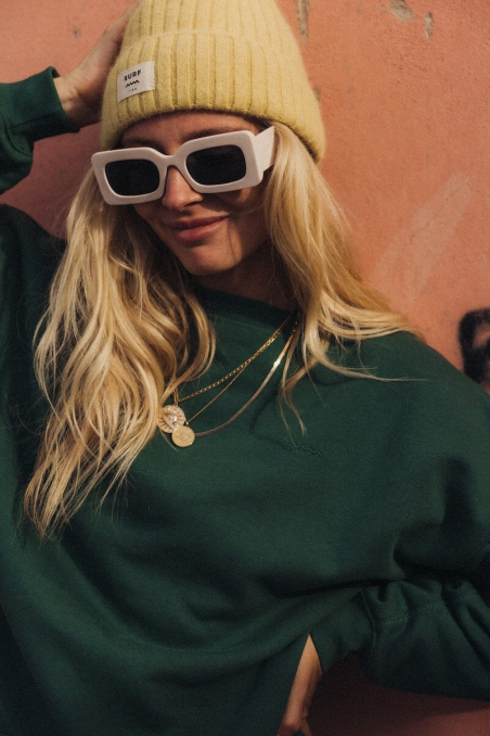 Rib Fluffy Beanie - Yellow Rib Fluffy Beanie - Yellow