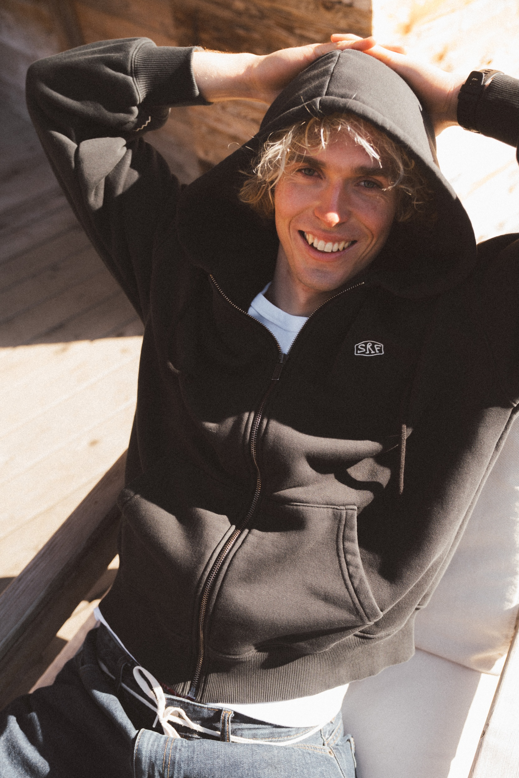 SRF Core Zip Hoodie - Acid Black